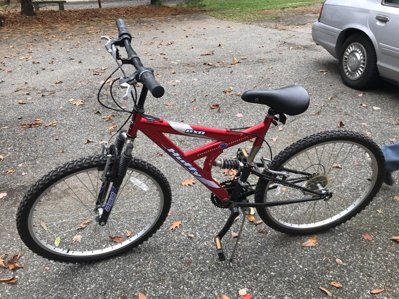 Huffy 26 EXO bike with rough house suspension, inbox shifting system