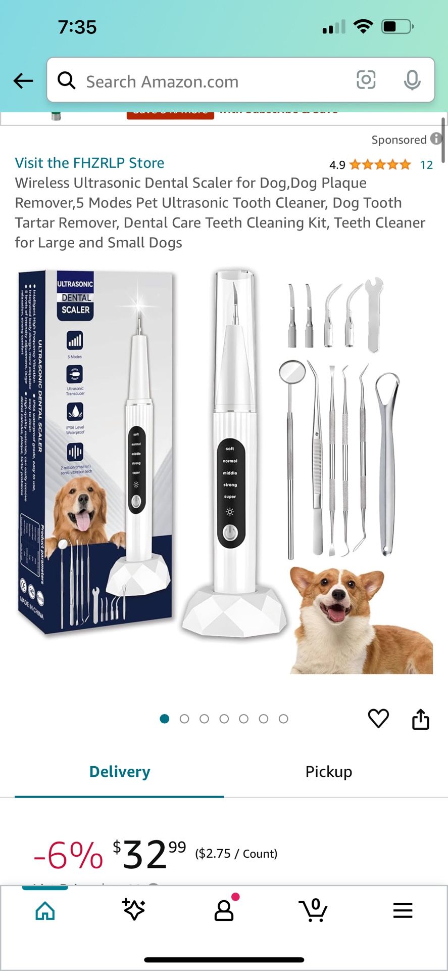 New In Box, Wireless Ultrasonic Dental Scaler for Dog