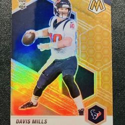 2021 Panini Mosaic DAVIS MILLS Prizm Honeycomb Rare Case Hit Rookie RC SSP #322