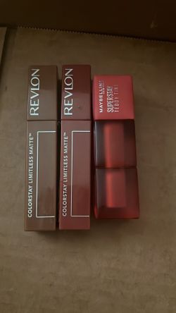 Revlon lip mattes and Maybelline lip tint
