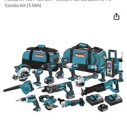 Makita 15 Piece Tool Set 18v 