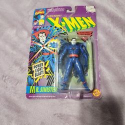 Vintage 1993 Marvel's X-Men MR. SINISTER Action Figure Light-Up Chest NEW