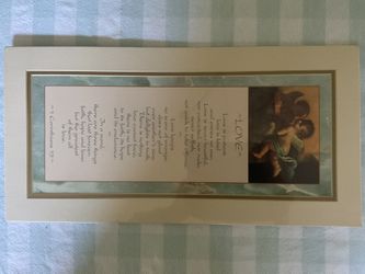 Beautiful Corinthians 13, 10” X 20” Frame Size Poster New Never Used in original plastic packaging