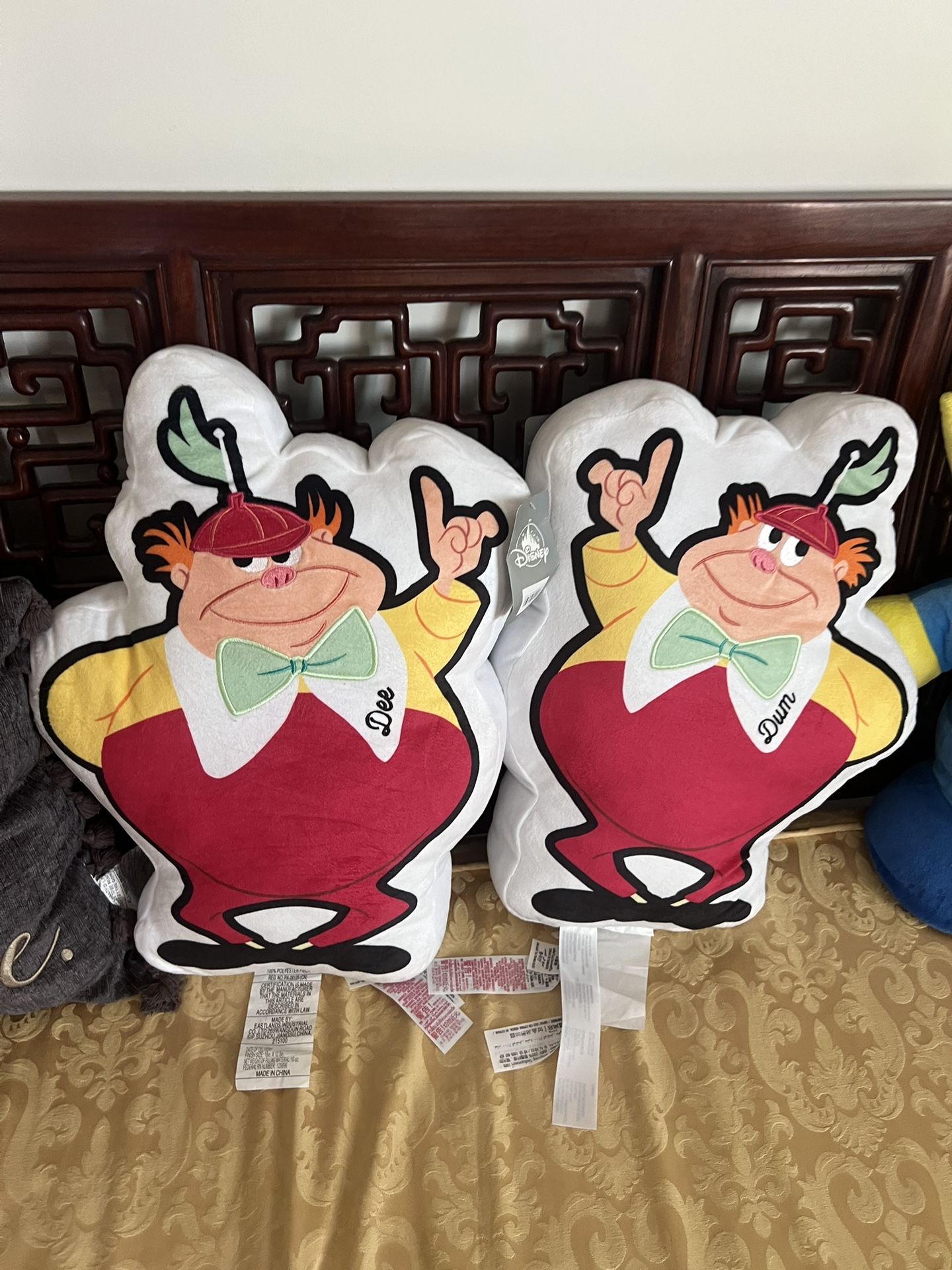 Disney Dum And Dee Plush Pillows