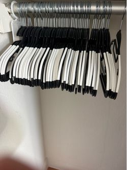 65 Heavy Duty Plastic Hangers - $20
