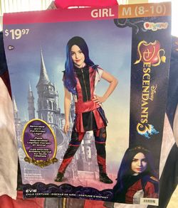 Halloween 🎃! Disfraz de Evie Descendants 3 (M 8-10)