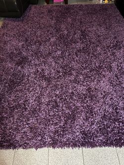 Purple Dark Area Rug 8by 10 Great Condition 
