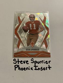 Steve Spurrier San Francisco 49ers QB Phoenix Short Print Insert Card. 