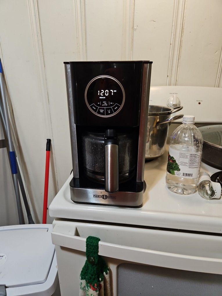 Paris,Rone Coffee Maker 12 Cup, Cleaning Feture Programable