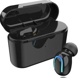 Lukasa Bluetooth Headset Wireless Earbud with Built-in Mic Hand Free Call Earpiece in-Ear Sport Headphone for iPhone Android and Smart Phones (1 Pcs)