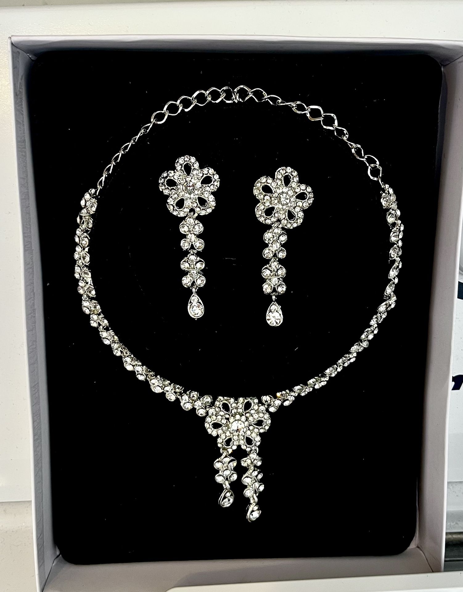 Indian Cubic Zirconia Statement Jewelry Set