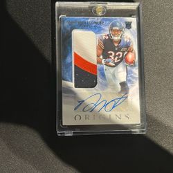 David Montgomery Rookie Patch Auto