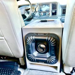Chevy GMC Trucks 99 To 06) Powerful Bass Package Kicker With Custom Console Ported