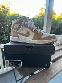 Tan gum air Jordan mids