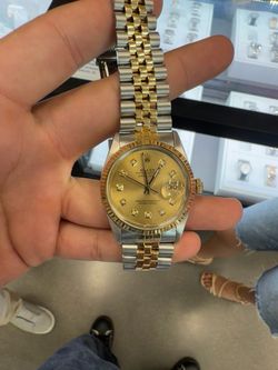 Rolex Datejust 36mm 16013 Two-Tone Factory Diamond Dial – 1988
