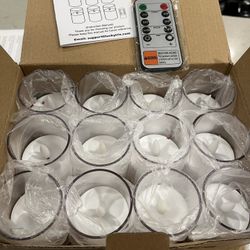 Pack Of 12 Mini LED Flameless Candles