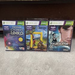 XBOX 360 SEALED KINECT GAMES ($5 EACH) OR ($10 FOR ALL 3)