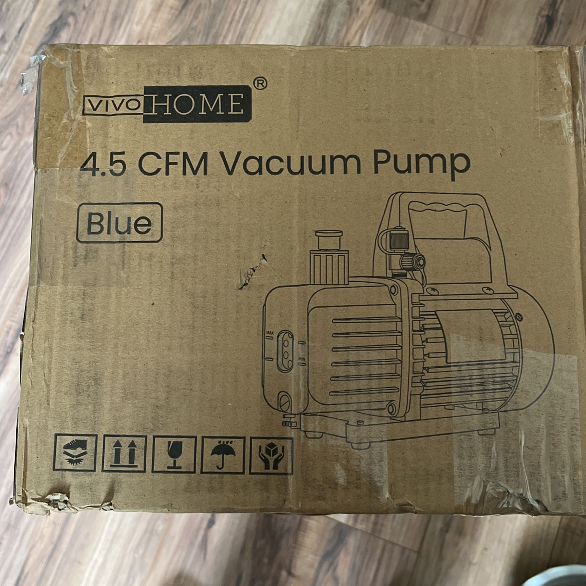 VIVO HOME 4.5 CFM VACUUM PUMP IN OPEN BOX Read Below