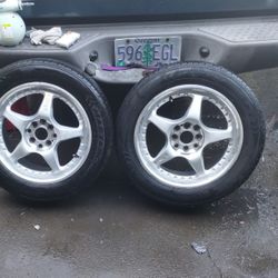 16 In Wheels 4 Lug Universal 75 Percent Tread 205/55 R16