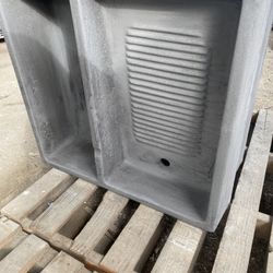 Lavaderos De Cemento Con Base /New Concrete Washboards With Metal Stand 