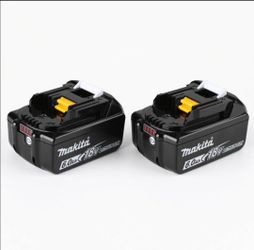 Makita 18V 6.0Ah Lithium-Ion Battery Pack x2