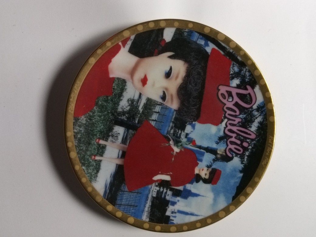 Vintage Plate From Barbie With Love Red Flare 1962