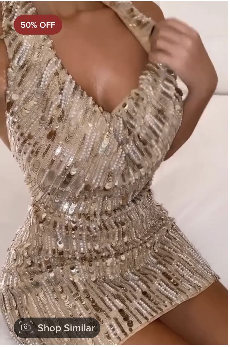Sequin Skirt Set