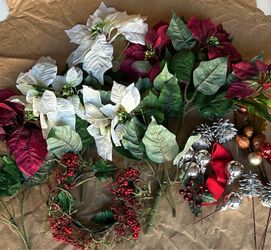 mixed holiday/christmas floral items