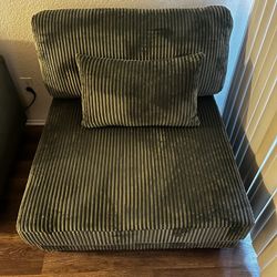 Single Corduroy Armless Chair