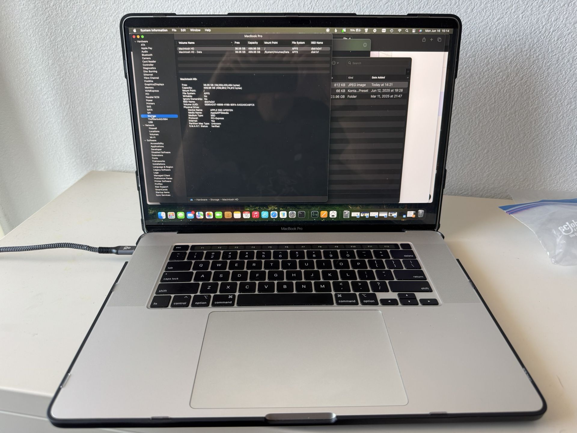 Macbook Pro 16” 2019 32gb 512gb 2.6ghz Amd 5300 4gb