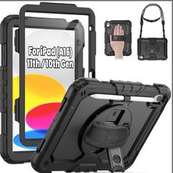 SEYMAC For IPad (A16) 11th/10th Generation Case 2025/2022 (11?/10.9?), Sturdy Heavy Duty Full-Body Shockproof Protective Case With Screen Protector, R