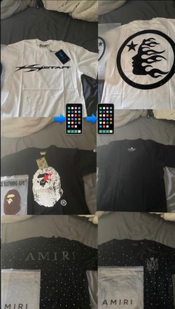 Bape,hellstar,Amiri