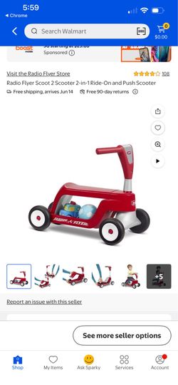 Radi flyer 2 in 1 scoot rider