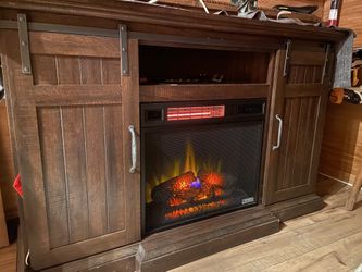 Tv Stand Strong And Durable Fireplace