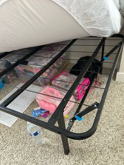 Black Metal Platform Bed Frame