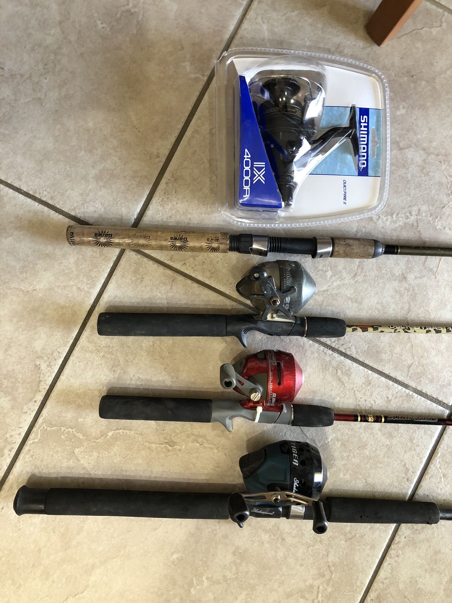 Load of fishing gear