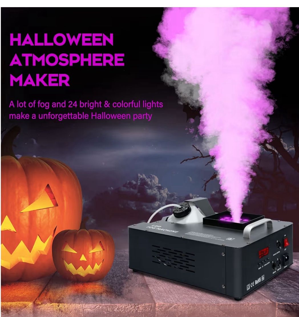 1500W  Fog Machine  with LED Lights