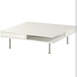 High Glass White Coffee Table