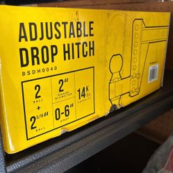 Brand New adjustable Drop Hitch!! by trailer valet blackout  see pic! new in box 