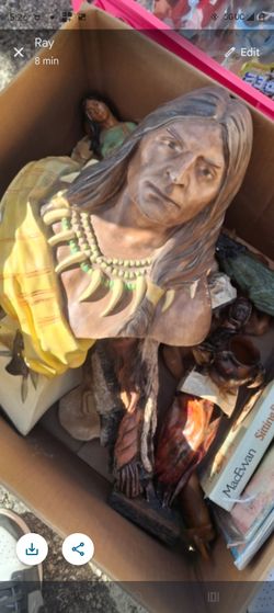 A Box Of Indian Artifacts