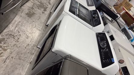 Topload washer and electric dryer GE