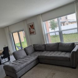 Cindy Crawford sectional Couch (steel)