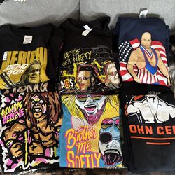     Wrestling T-Shirt Lot Size Large (23 Shirts) Loot Crate Exclusive WWE AEW