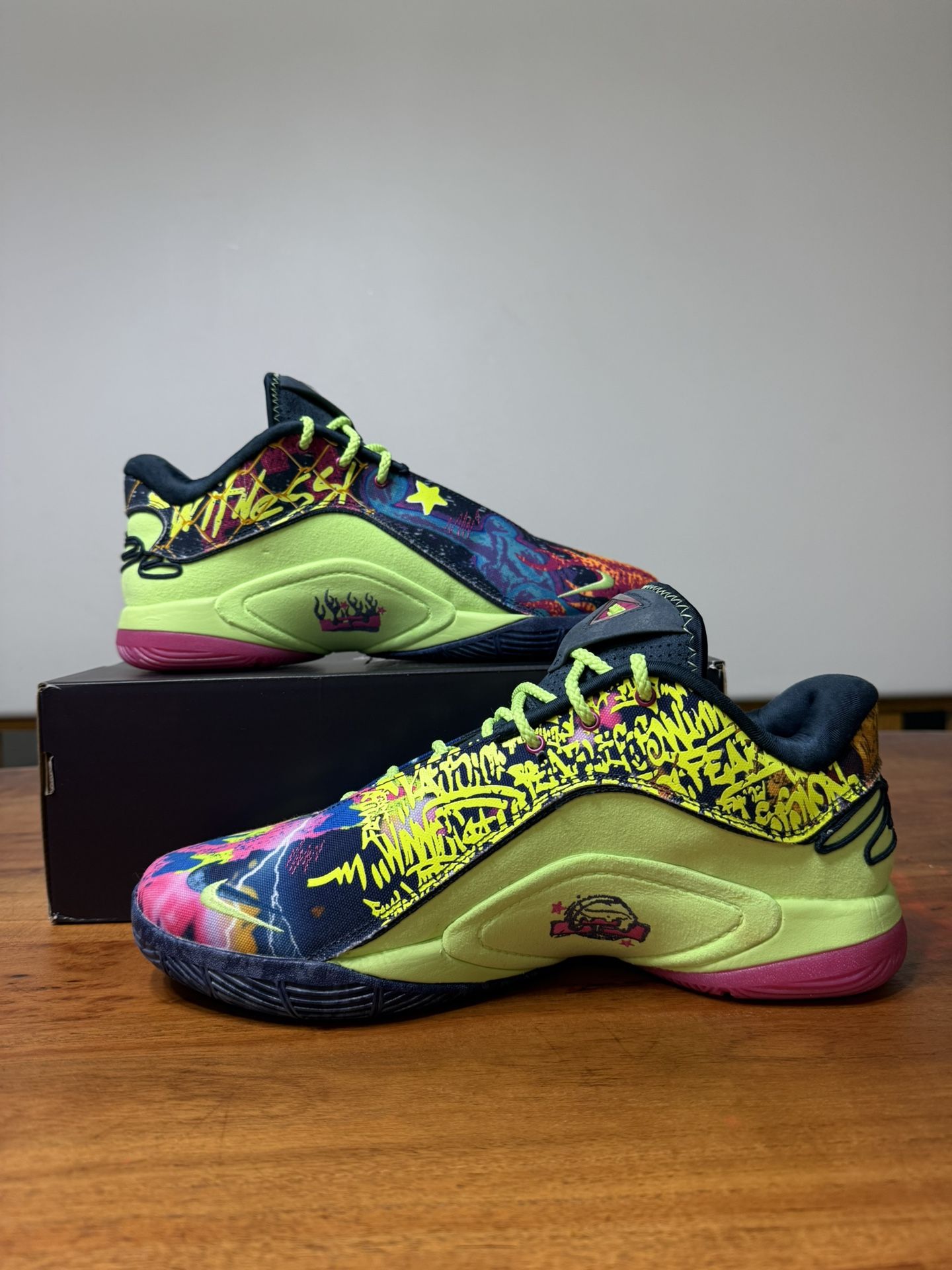 Nike LeBron Bryce’s World EP “Electric Multi-Color Tiger” – Size 11.5 – Brand New + Extra Laces
