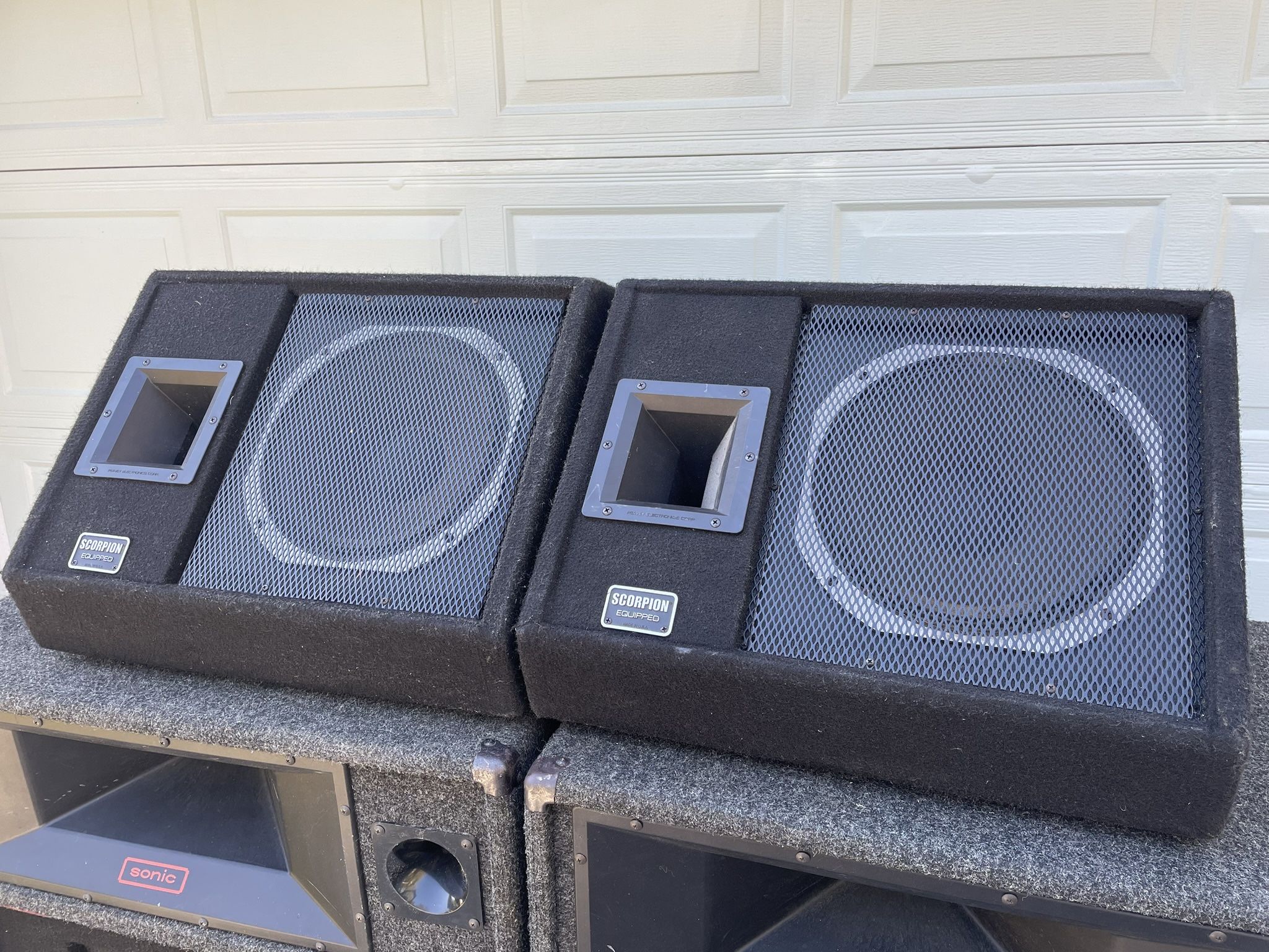 2 Peavey Scorpion Equipped Monitors