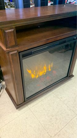 Green touch flagler 31.5” rolling fireplace with infrared electric heater—  new!! for Sale in Sacramento, CA - OfferUp