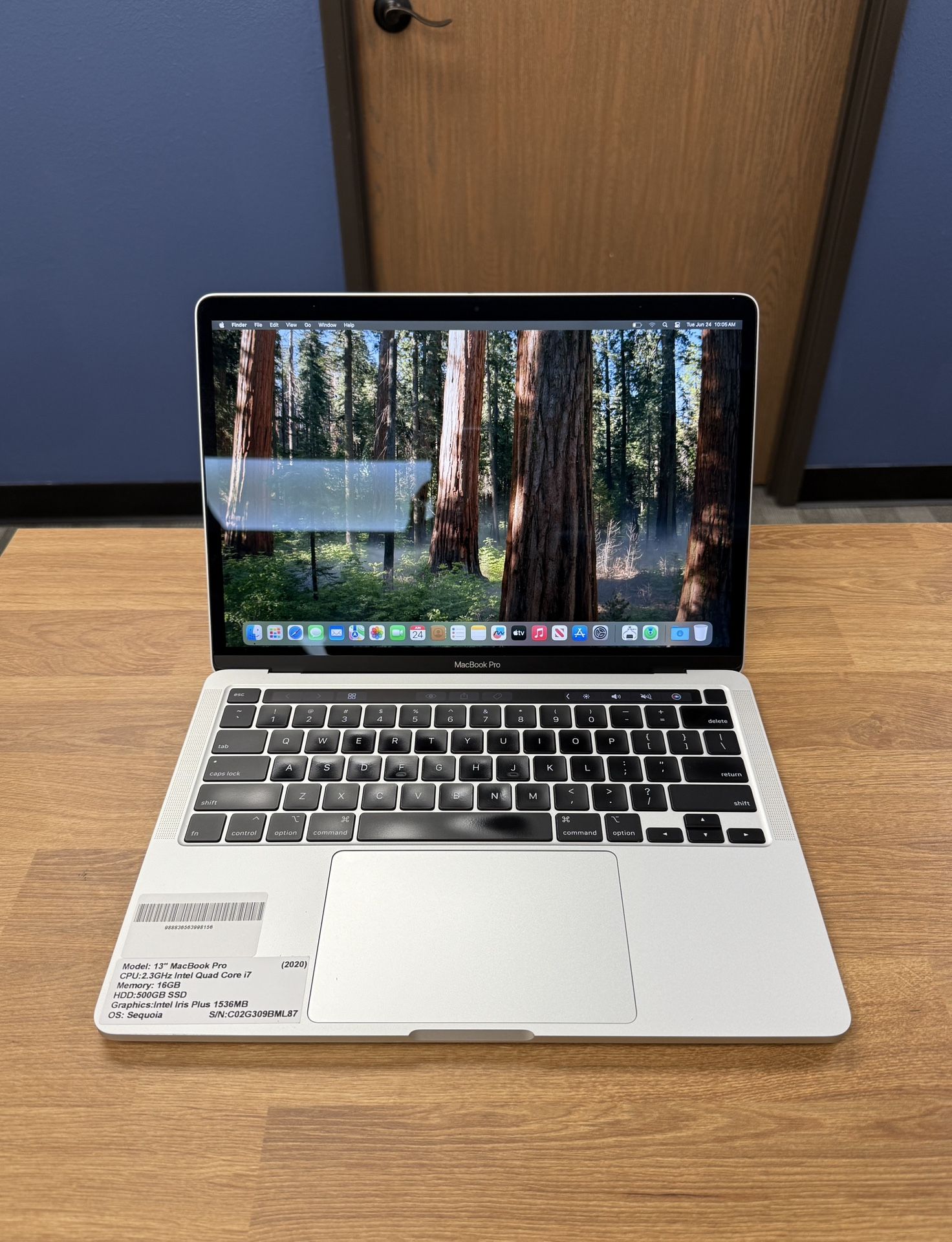 13" MacBook Pro Touchbar*500GB SSD*2.3Ghz Intel Quad Core i7