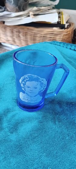 Shirley Temple Childs Mug. Cobalt Blue, No Chips