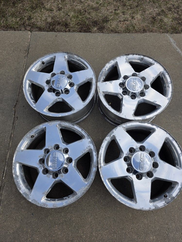 Winter Set! 20" Factory GMC 2500 HD Wheels | $450 OBO