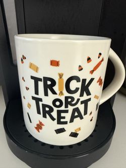 Large Trick-Or-Treat Themed Coffee Mug